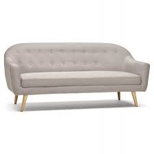 Nordisches design, dass die naturverbundenheit und die herzlichkeit der skandinavier widerspiegelt. Festen Skandinavischen Gepolstert 3 Sofa Lucia Stoff Grau
