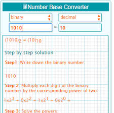 Binary To Decimal Converter With Solution