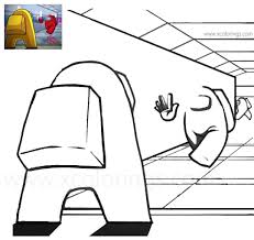 Once dead, the among us characters become ghosts. Among Us Coloring Pages Entrance Of The Spaceship Xcolorings Com