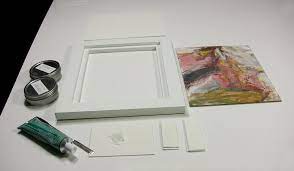 Normally when framing, the materials are put in from the back, but when using a canvas float the canvas sets in from the front. Attaching Paintings On Panels To Wood Floater Frames I Metropolitan Picture Framing