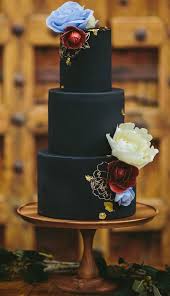 35 Breathtaking Black Wedding Cakes For Eternal Couple Elegant Wedding Cakes Romantic Wedding Cake Fall Wedding Cakes