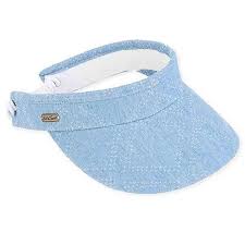 Hailey Denim Sun Visor With Coil Closure Sun N Sand Hats Sun Visors Visor Sand Hat