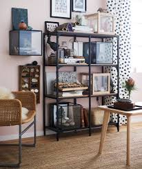 If You Ve Got A Love For Beautiful Geological Finds Consider Putting Them On Display For Everyone To See Ikea Fjallbo Has An Industrial Shelves Shelving Ikea