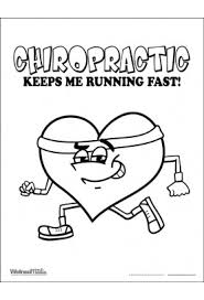 These valentine's day coloring pages are for personal and classroom use. Chiropractic Coloring Page