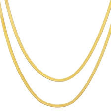 Weighing 20.7 grams, this chain is an ideal accessory at an affordable value. Men S Bling 14k Gold Plated 4 Mm 20 24 Inch Double Herringbone Chain