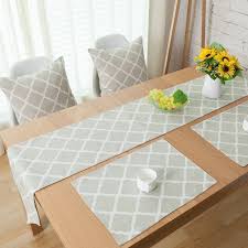 Burlap Linen Vintage Vintage Quatrefoil Home Decor Table Runner Table Mats Cushion Cover Size Fo Printed Table Runner Table Runners Table Runner And Placemats