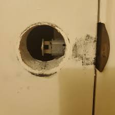 For some people, the garage door is the front door of their property because they drive their vehicle into the garage and then enter the house through a side door. Unlock Door With No Knob Home Improvement Stack Exchange