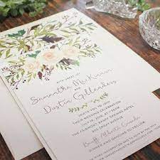 Floral Botanical Wedding Banff Invite Invitation Calgary Wedding Invitation Design Custom Designed Wedding Invitations Printing Wedding Invitations