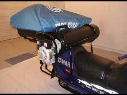 Johnson S Cargo Snowmobile Ice Auger Rack Run And Gun Youtube