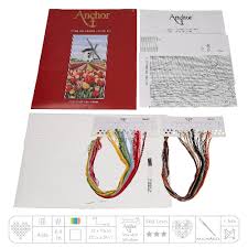 Counted cross stitch patterns by pinoystitch : Buy Anchor Counted Cross Stitch Kit Dutch Tulips Landscape Diy 19 09