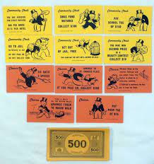 Get some orange card stock. Monopoly Game Pieces Monopoly Chance And Community Chest Cards Monopoly Money Craft Project Starter 1935 Monopoly Game Pieces Monopoly Money Monopoly Cards Game Pieces