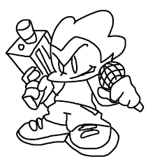 Our coloring pages are interactive so that, once they are downloaded, you or the children can add names and messages. Pico Friday Night Funkin 2 Coloring Page Online Coloring Pages