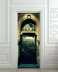 Pulaton Door Sticker Magical Muggles Mural Harry Potter Room Decor Door Stickers Harry Potter Decor