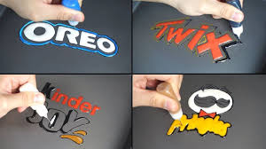 Snack Logo Pancake Art Oreo Twix Kinder Joy Pringles Youtube Pancake Art Twix Oreo