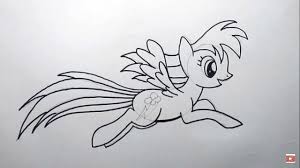 28 terbaru gambar hitam putih my little pony. Cara Menggambar Rainbow Dash From My Little Pony How To Draw Rainbow Dash From My Little Pony Youtube