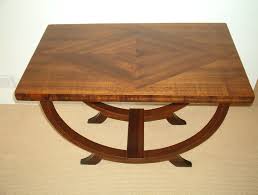 This beautifully designed and rare australian art deco corner table has been attributed to the celebrated australian chrome furniture company, ranleigh. Authentic Art Deco Nouveau Coffee Table Walnut Vintage Invisedge