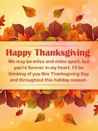 Why do we have to be thankful for thanksgiving? I Ll Be Thinking Of You Happy Thanksgiving Card Birthday Greeting Cards By Davia
