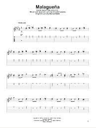 Malaguena Sheet Music Ernesto Lecuona Guitar Tab Single Guitar Sheet Music Classical Guitar Sheet Music Sheet Music Notes