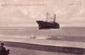 The S S Elginshire Ashore South Of Timaru 1892