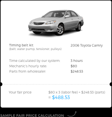 Fair And Transparent Price Yourmechanic