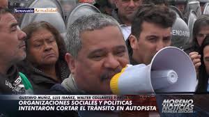 Organizaciones sociales y políticas intentaron cortar el tránsito en  Autopista