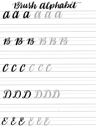 Free Brush Lettering Practice Sheets Uppercase Alphabet Amy Latta Creations Hand Lettering Practice Sheets Hand Lettering Worksheet Brush Lettering Practice