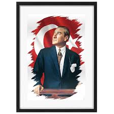 Mustafa kemal atatürk's military career explains his life between graduation from ottoman war college in istanbul as a lieutenant in 1905 to his resignation from the ottoman army on 8 july 1919, as well as his military. Moderne Turkei Portrat Mustafa Kemal Ataturk Turkischen Fuhrer Dekorative Poster Wand Leinwand Aufkleber Home Bar Decor Geschenk Painting Calligraphy Aliexpress