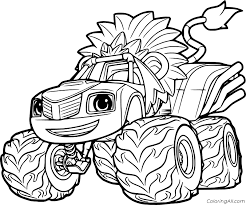 Producing halloween coloring pages could be the excellent holiday activity for you as well as the youngsters! Lion Blaze From Blaze And The Monster Machines Coloring Page Coloringall