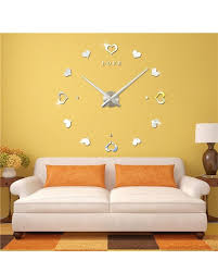 Generic 3d Frameless Diy Wall Clock 3m010 Silver Buy Online Jumia Kenya Diy Clock Wall Wall Clock Wall Clock Online