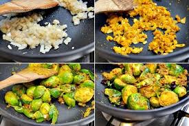 Indian Spiced Brussels Sprouts Fuss Free Cooking Indian Spices Brussel Sprouts Indian Food Recipes