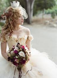From a victorian style gown, to a goth or steampunk dress to a gown in a brilliant fall color, the sky's the limits when it comes to halloween wedding dress. 46 Unique Steampunk Wedding Ideas Weddingomania