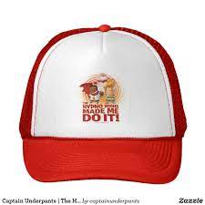 Captain Underpants The Hypno Ring Made Me Do It Trucker Hat Zazzle Com Captain Underpants Hats Captain