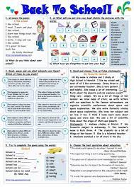 Back To School Worksheet Free Esl Printable Worksheets Made By Teachers School Worksheets Teaching English Back To School Worksheets