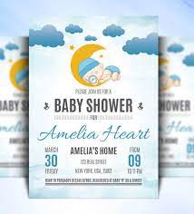 This customizable invitation includes space for gift registration information and more. Design Amazing Baby Shower Flyer By Joana Dulellari Fiverr