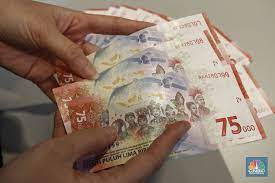 Uang kertas rupiah khusus pecahan 75.000 dicetak sebanyak 75 juta lembar. Tak Perlu Ke Bi Tukar Uang Rp 75 000 Bisa Langsung Di Bank