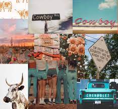Western Aesthetic Collage Painting Western Aesthetic Aesthetic Collage