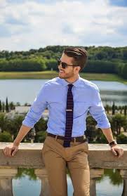 Iamgalla With A Summer Outfit Idea With A Blue Button Up Shirt With Rolled Up Sleeves Navy Red Mens Clothing Styles Business Casual Men Mens Fashion Classy
