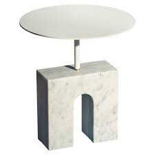 Triumph Table Minimalist Side Table In Carrara Marble In 2020 Minimalist Side Table Side Table Minimalist Coffee Table