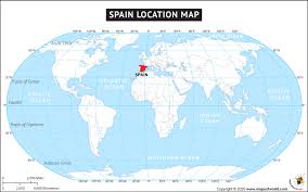Spain map and satellite image. Where Is Spain Located Location Map Of Spain