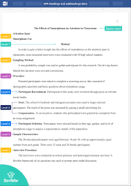 Apa style uses a unique headings system to separate and classify paper sections. Apa Headings And Subheadings With Sample Paper