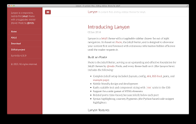 Github Poole Lanyon A Content First Sliding Sidebar Theme For Jekyll