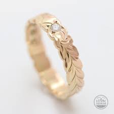 Floral Wedding Ring Hawaiian Jewelry Diamond Ring Unique Etsy Wedding Rings Unique Diamond Rings Floral Wedding Ring