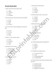 What was floating in the air at the beginning of the movie?? Forrest Gump Movie Quiz Esl Worksheet By Paulinelea