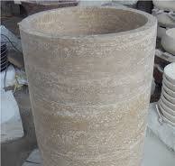 High Quality Factory Whosale Honed Beige Travertine Pedestal Basin for  Bathroom from China - StoneContact.com