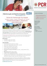Nurses For Peterborough City Hospital Emergency Medical Surgical Orthopaedics Icu General Interview Emergency Medical Pediatric Nursing City Hospital