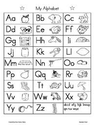 Alphabet Chart By Miss Smarty Marty Teachers Pay Teachers