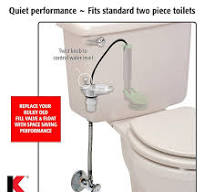 Keeney Toilet Fill Valve - Mini Pilot Anti-Siphon Replacement For Most  Toilets