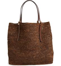 Michael Kors Santorini Raffia Tote Nordstrom Canta Canta Tasarimi Cantalar