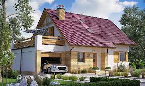 Casa cu 3 dormitoare si terasa deasupra garajului. Casa Cu Mansarda Cu 3 Dormitoare Birou Si Garaj Proiect Si Imagini