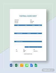 It is recommended that scorers use a pen with 4 colors. Free 12 Sample Football Score Sheet Templates In Pdf